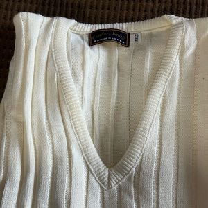 Brand new white sweater vest